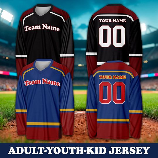 Discover Personalized Halloween Hockey Jersey Halloween Serial Killer Hockey Jersey Horror Movie Matching Jersey For Horror Movie Scary Film Lover