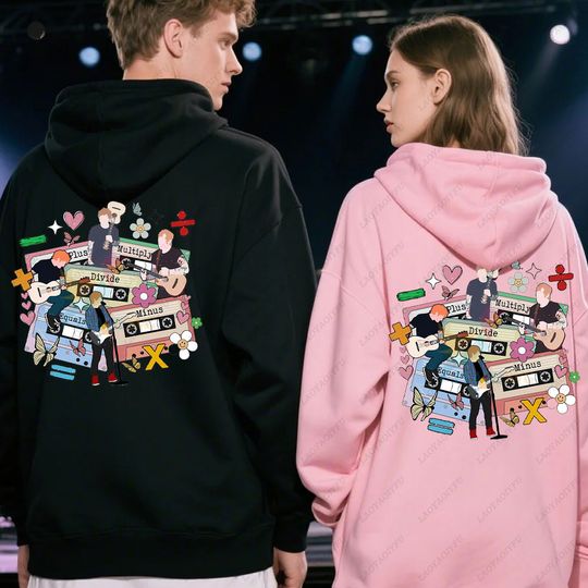 Discover Ed Shee Tour 2025 Women Hooded Double-sided Printing Retro Hip Hop Sweatshirt with Hooded Punk Clothing Sudaderas Soft Hoody