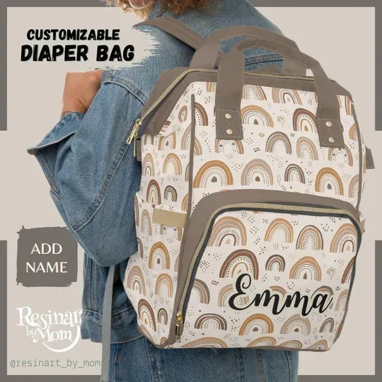 Boho Rainbow Diaper Bag