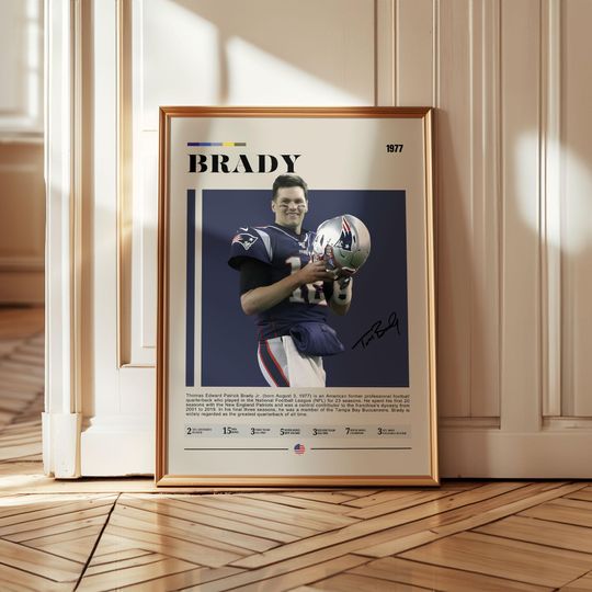 Discover Tom Brady Poster, New England Patriots Poster, Sports Poster, football Poster, football Fans, Football Poster, football Wall Art, Sports Bedroom Posters