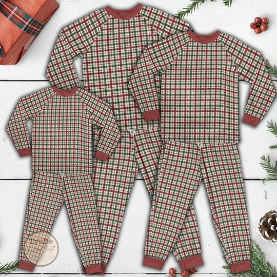 Discover Family Matching Christmas Pajamas Set, Festive Holiday Outfit