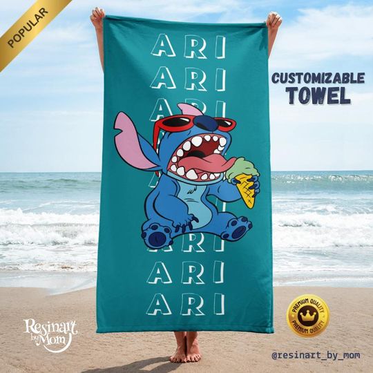 Discover Stitch Beach Towel, Beach Towel Gift, Summer Towel