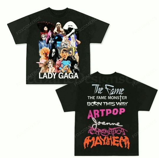 American Streetwear Ld ga Mayhem Album T-Shirt Unisex 2025 Merch Tee