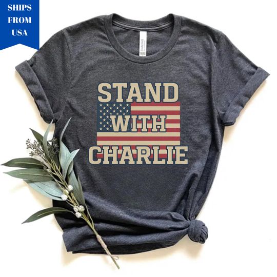 Discover Stand With Charlie Kirk Shirt, Free Speech Support Tee, Vintage College Political Shirt, Conservative Statement Sweatshirt, America Freedom