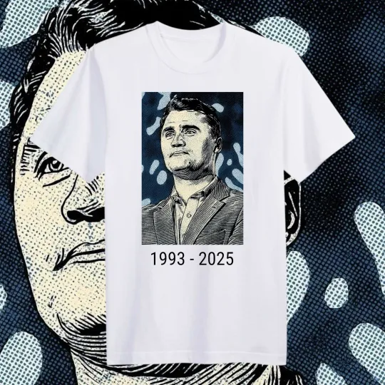 Charlie Kirk Memorial T Shirt Rest In Peace RIP Conservative Tee Tribute MAGA