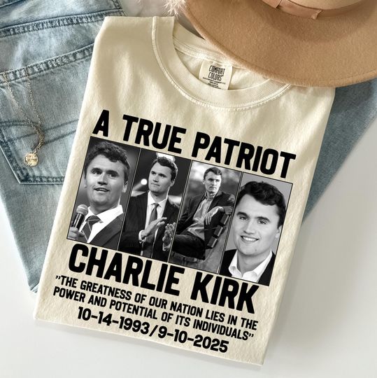 Discover Justice For Charlie Kirk Shirt, RIP Charlie Kirk T-Shirt