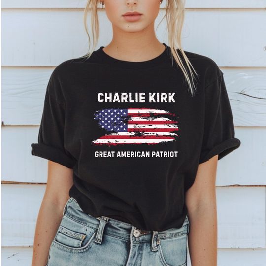 Discover Charlie Kirk Shirt Great American Patriot Tee Activist & Human Rights Support Tee Political Awareness Top Republican Party Sweater Justice
