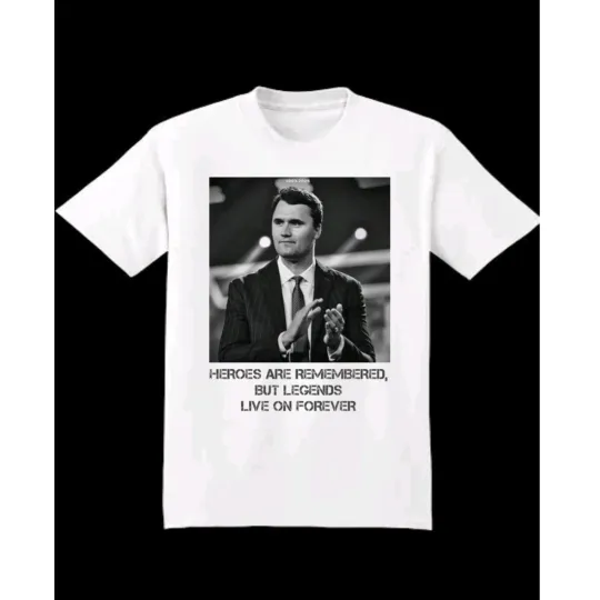 Charlie Kirk Memorial T Shirt Rest In Peace RIP Conservative Tee Tribute MAGA