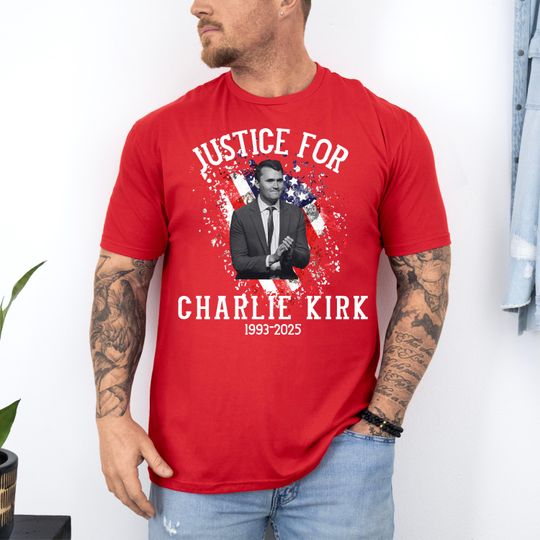 Discover Justice for Charlie Kirk Shirt | Charlie Kirk Tshirt | Political Tshirt Republican | Conservative Activist Tshirt