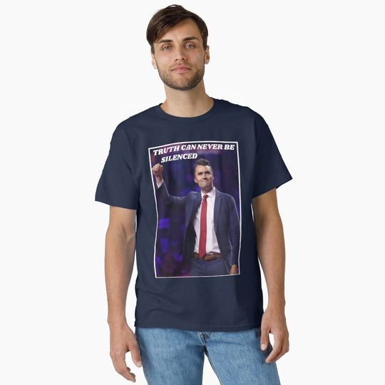 Discover Charlie Kirk TRUTH CAN NEVER BE SILENCED Classic T-Shirt
