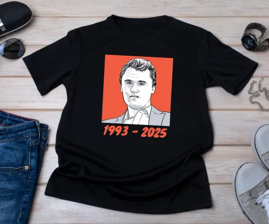 Discover Charlie Kirk Memorial T Shirt Rest In Peace RIP Conservative Tee Tribute MAGA