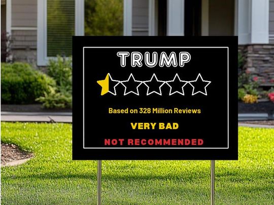 Resist Trump Yard Sign  2418 DoubleSided Corrugated Plastic Protest Sign with HStake,