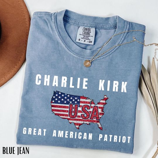 Discover Comfort Colors Pray for Charlie Kirk Shirt, Patriotic Charlie Kirk T-Shirt, Faith-Based Unisex Tee, Political Awareness Top, Activist Shirt