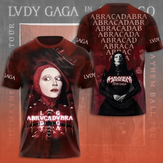 Discover Ld ga Abracadabra The Mayhem Ball 2025 Tour 3D T-Shirt