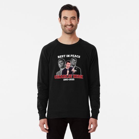 Discover Charlie Kirk Rest In Peace Lightweight Sweatshirt
