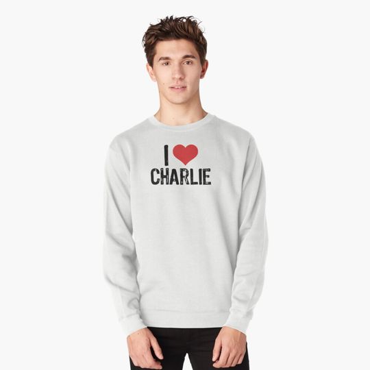 Discover I Love Charlie Pullover Sweatshirt