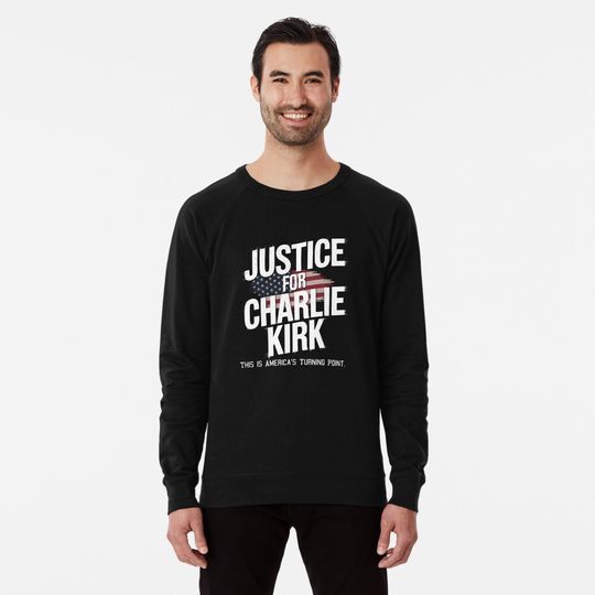 Discover Justice For Charlie Kirk Lightweight Sweatshirt