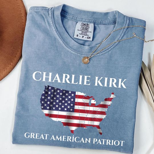 Discover Comfort Colors Pray for Charlie Kirk Shirt, Patriotic Charlie Kirk T-Shirt, Faith-Based Unisex Tee, Political Awareness Top
