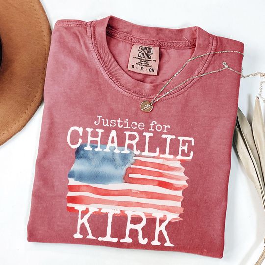 Discover Justice For Charlie Kirk Graphic Tee Political Statement Shirt Free Speech Support Conservative T Shirt Trending Political Apparel