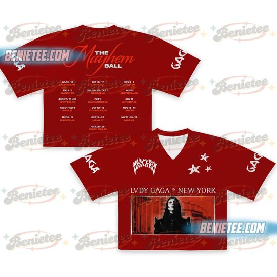 Ld ga Mayhem Ball Tour Football Jersey Croptop, Ld ga Jersey