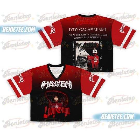 Ld ga Mayhem Ball Tour Croptop Football Jersey, Ld ga Shirt