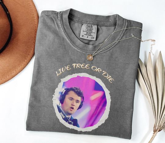 Discover Comfort Colors  Charlie Kirk shirt, Live free or Die shirt , Charlie Kirk "Live Free Or Die" T-Shirt , Charlie Kirk Supporter T-Shirt