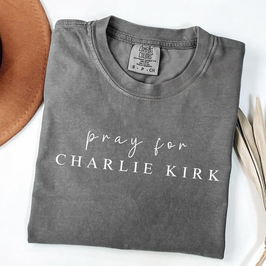 Discover Pray for Charlie Kirk Shirt, Support Tee, Christian T-Shirt, Faith Based Tee, Human Rights Shirt, Activist Shirt