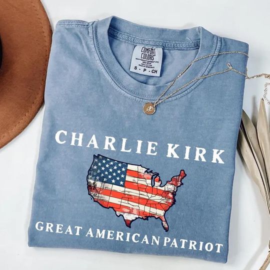 Discover Comfort Colors Pray for Charlie Kirk Shirt, Patriotic Charlie Kirk T-Shirt, Faith-Based Unisex Tee, Political Awareness Top