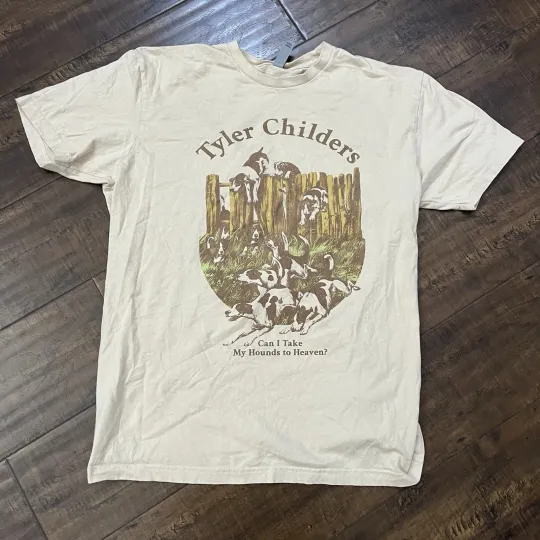 Tyler Childers T-Shirt Can I Take My Hounds To Heaven Mens Large Concert Tour