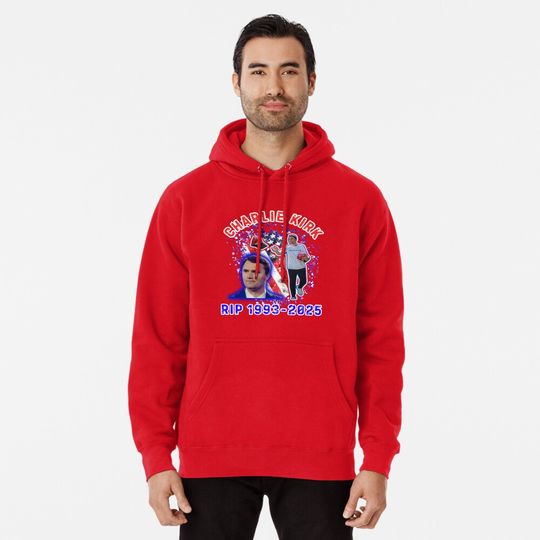 Rest In Peace Charlie Kirk 1993 - 2025 Pullover Hoodie