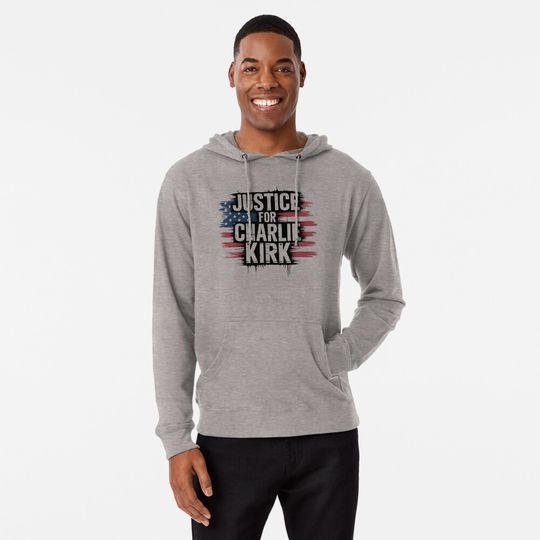 Discover Justice For Charlie Kirk Lightweight Hoodie