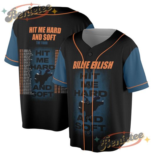 Discover Bil-lie Hit Me Hard And Soft The Tour Baseball Jersey