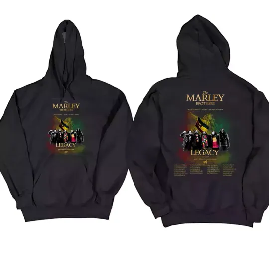 Discover Marley Brothers Legacy Tour Double Sided Hoodie Shirt Men
