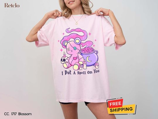 Discover Retro Halloween T-Shirt, Spooky Teddy Bear Tee