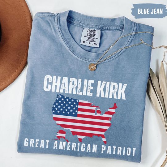 Discover Comfort Colors Pray for Charlie Kirk Shirt, Patriotic Charlie Kirk T-Shirt, Faith-Based Unisex Tee, Political Awareness Top