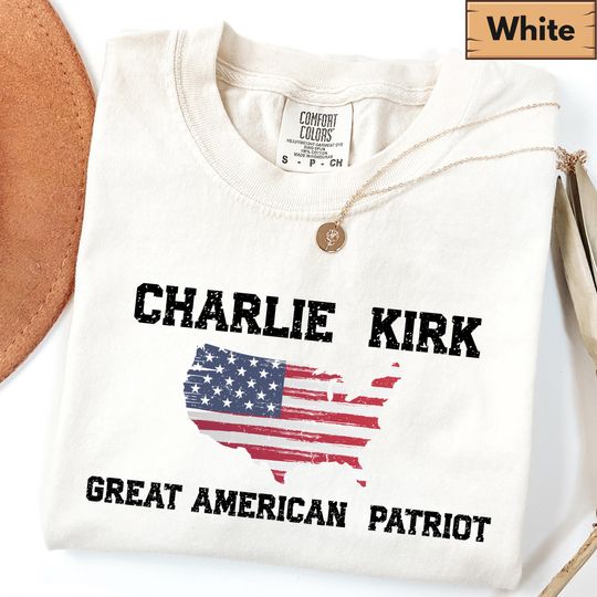 Discover Comfort Colors Pray for Charlie Kirk Shirt, Patriotic Charlie Kirk T-Shirt, Faith-Based Unisex Tee, Political Awareness Top