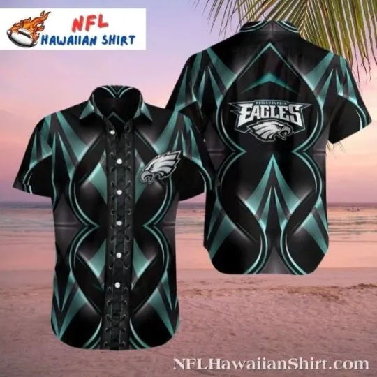 Discover Abstract Wings Art Philadelphia Eagles Tropical Hawaiian Shirt