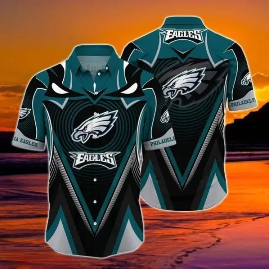 Discover Philadelphia Eagles Hawaiian Shirt For Football Lovers, football Hawaiian Shirt