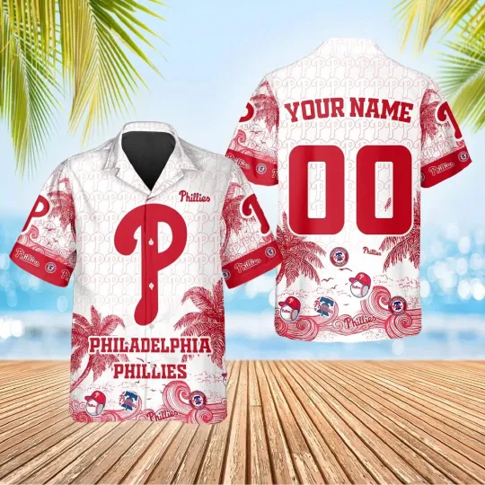 Philadelphia Phillies Tropical Logo Summer Aloha Unisex Hawaiian Shirt