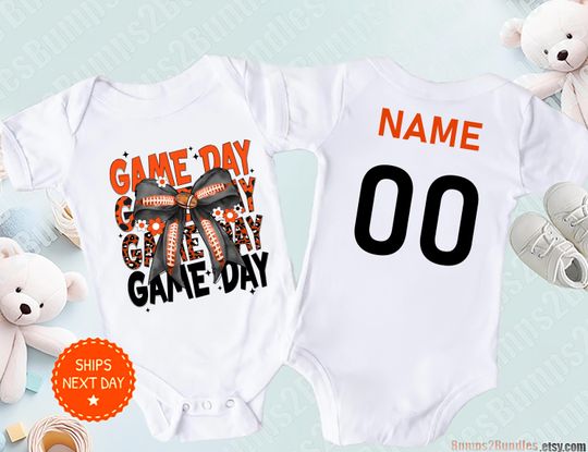 Discover Personalized Bengals Baby Sleepsuit, Gift for Football Fan
