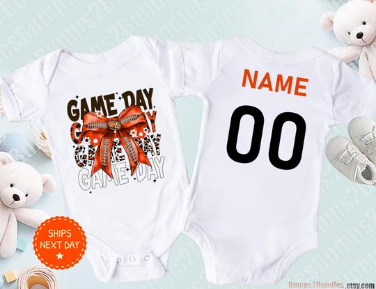 Discover Personalized Browns Baby Sleepsuit, Gift for Football Fan