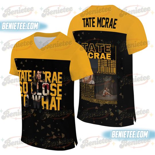 Tate Vintage-Stye McRae Miss Possessive Tour 2025 Jersey,Vintage Tate McRae Concert Football Jersey
