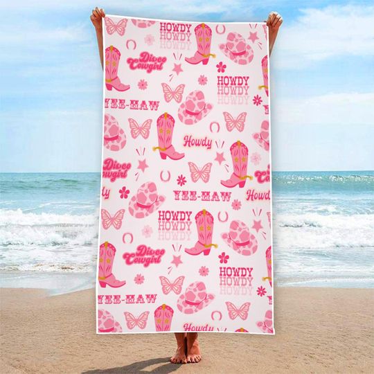 Discover Desert Cowgirl Bachelorette Beach Towel, Vowgirl Bride Or Bridesmaid Pool Towel, Western Bach Party