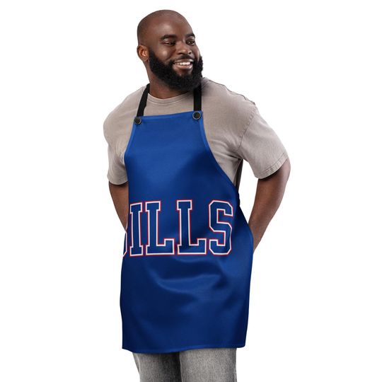 Bills Football Cooking Apron, Kitchen Chef Apron, BBQ Grilling Apron, Football Fan Gift, Game Day Cooking Gear