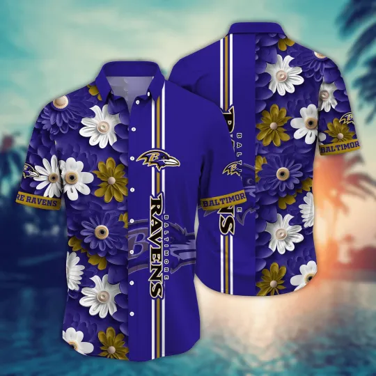 Baltimore Ravens football Hawaiian Shirt Pool Days Aloha Shirt