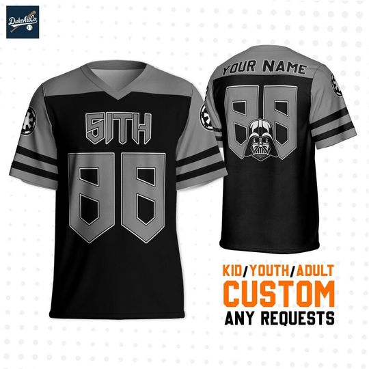 Discover Personalize Star Wars Darth Vader Sith , Custom Disney Football Jersey Sports, Cute Gifts For Fans Disney, Best Birthday Gift