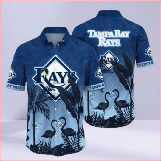 Discover Tampa Bay Rays Flamingo Tropical Hawaiian Shirt