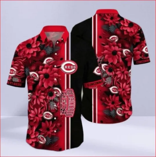 Discover Cincinnati Reds Blossom Passion Hawaiian Shirt