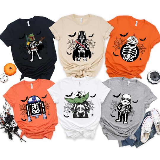 Star Wars Halloween Shirt, Disney Halloween Family Matching Shirt, Star Wars Halloween Squad Shirt, Spooky Vibes, Cartoon Disney Halloween