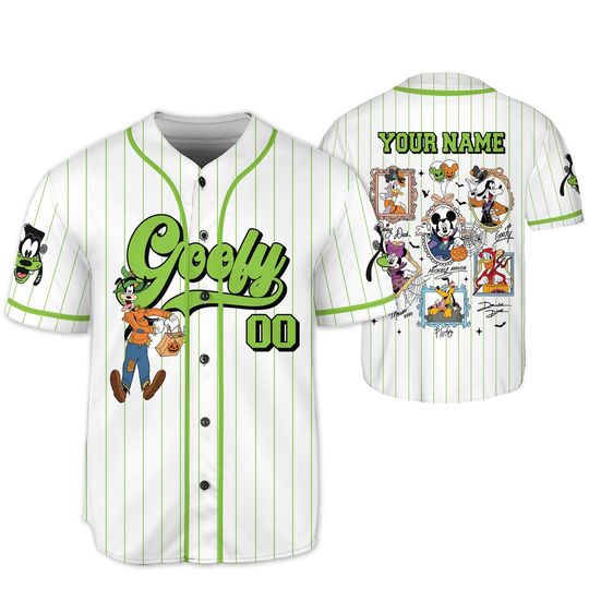 Mickey And Friends Goofy Coquette Bow Halloween Jersey, Disney Goofy Magical Mirror Bow Shirt, Disney Halloween Mickey Pumpkin Shirt